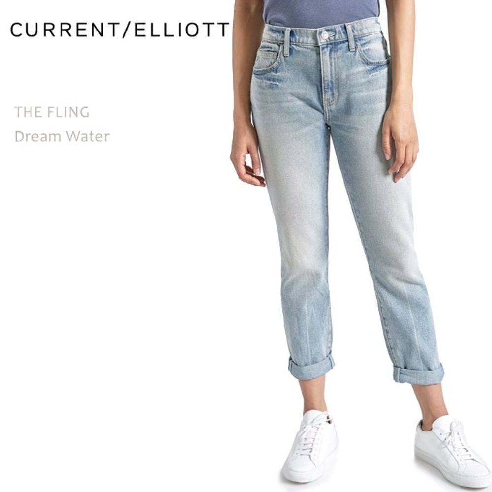 New CURRENT/ELLIOT Boyfriend Jeans The Fling